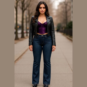 Women's Makers of True Originals Dark Blue Boot Cut Jeans Size 28